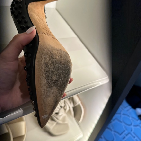 Jimmy Choo Black Studded Heel - Picture 5 of 5